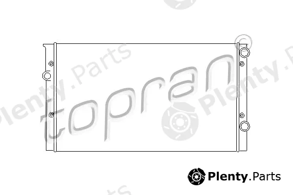 Topran 103003 — Radiator, engine cooling