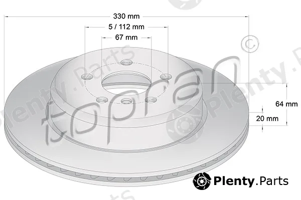 Topran 503975 — Brake Disc