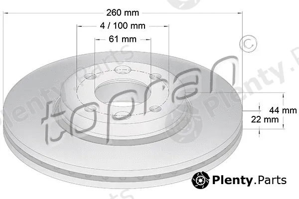 Topran 700474 — Brake Disc