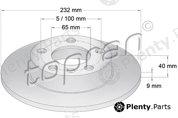 Topran 107683 — Brake Disc COATED