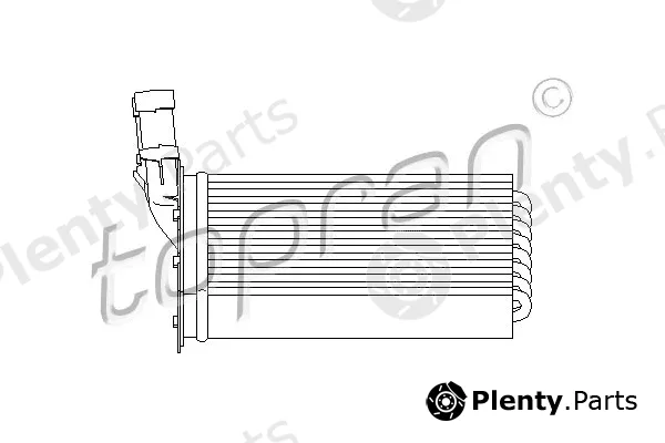 Topran 721417 — Heat Exchanger, interior heating