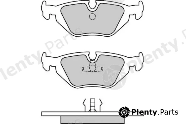 E.T.F. 12-0498 — Brake Pad Set, disc brake