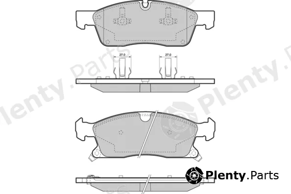 E.T.F. 12-1460 — Brake Pad Set, disc brake