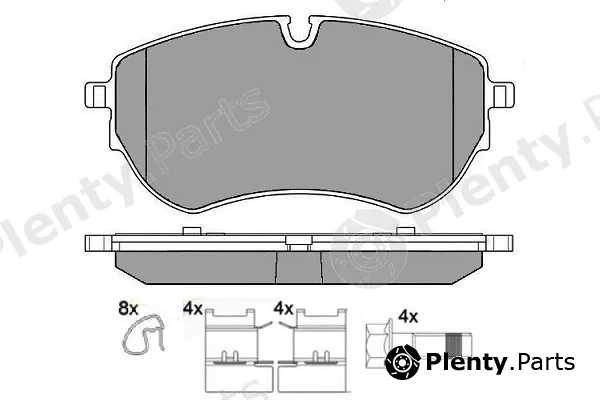 E.T.F. 12-1743 — Brake Pad Set, disc brake