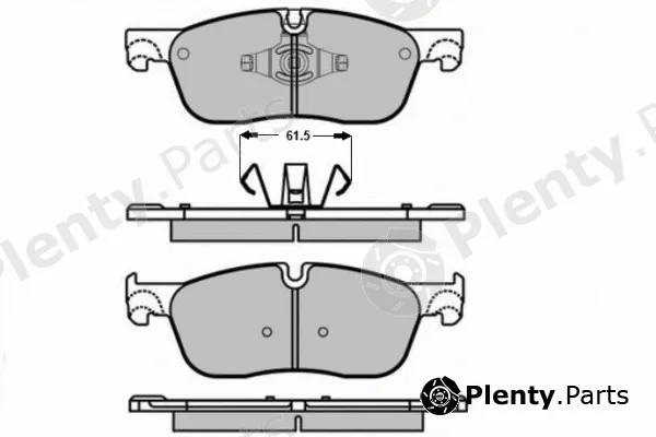 E.T.F. 12-1649 — Brake Pad Set, disc brake