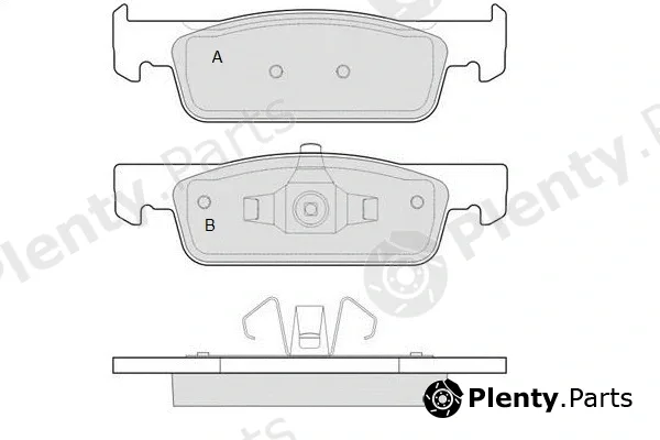 E.T.F. 12-1512 — Brake Pad Set, disc brake