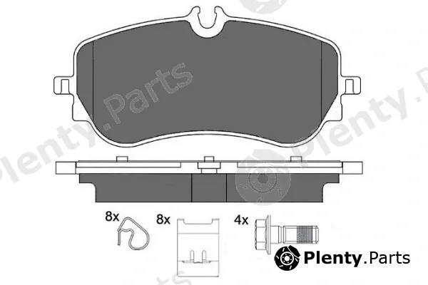 E.T.F. 12-1744 — Brake Pad Set, disc brake