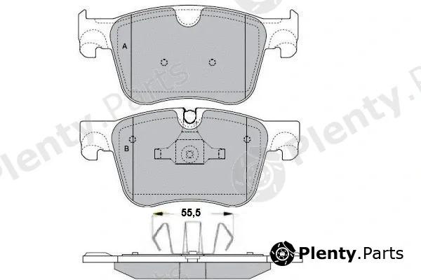 E.T.F. 12-1703 — Brake Pad Set, disc brake