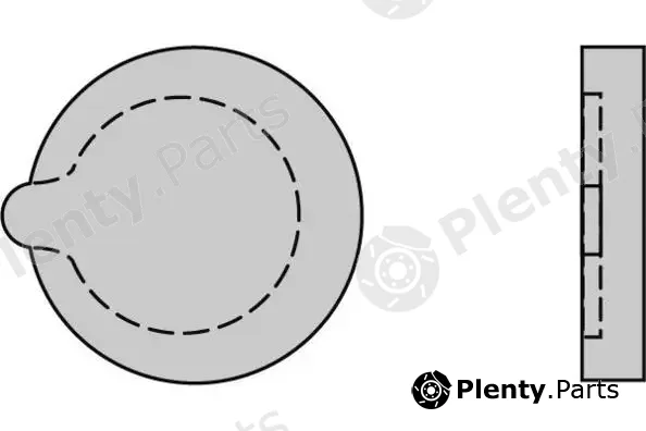 E.T.F. 12-0121 — Brake Pad Set, disc parking brake