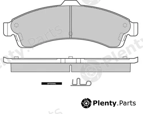 E.T.F. 12-1308 — Brake Pad Set, disc brake
