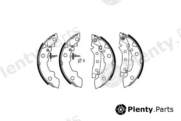 E.T.F. 09-0190 — Brake Shoe Set