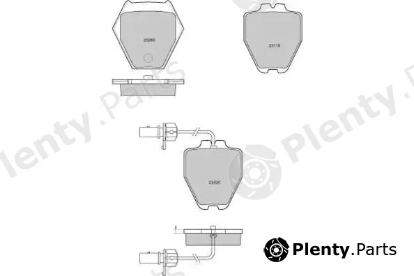 E.T.F. 12-1121 — Brake Pad Set, disc brake
