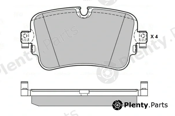E.T.F. 12-1784 — Brake Pad Set, disc brake