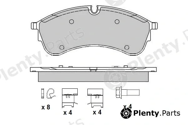 E.T.F. 12-1758 — Brake Pad Set, disc brake