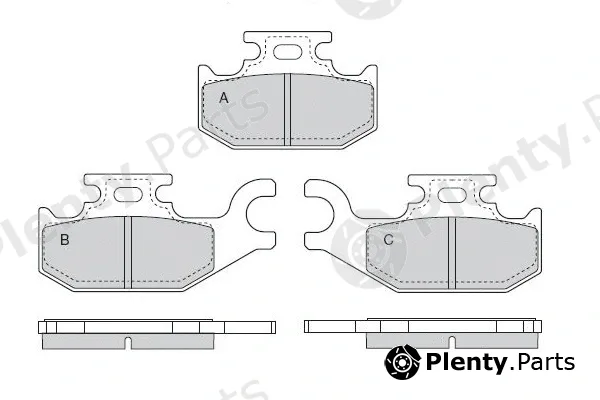 E.T.F. 12-1541 — Brake Pad Set, disc brake