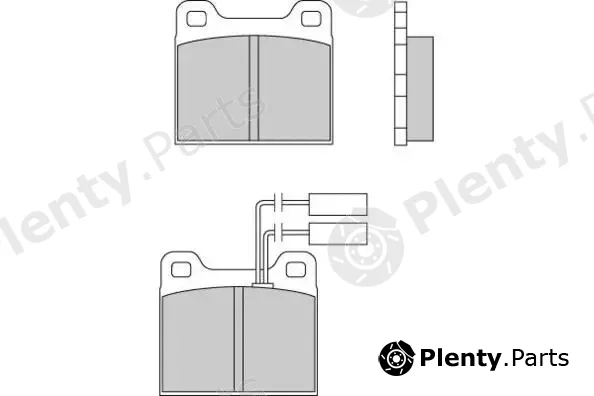 E.T.F. 12-0224 — Brake Pad Set, disc brake