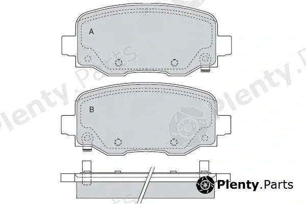 E.T.F. 12-1590 — Brake Pad Set, disc brake