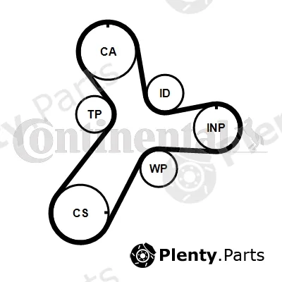 Continental Ctam CT1237 — Timing Belt