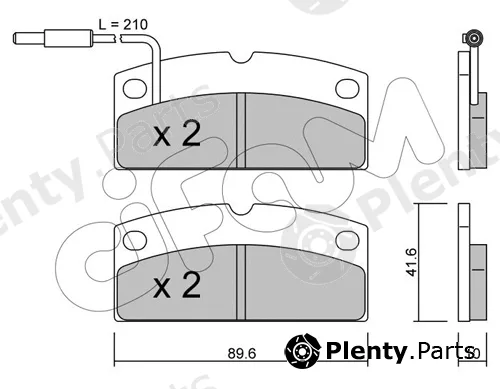Cifam 822-767-1 — Brake Pad Set, disc brake