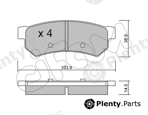 Cifam 822-846-0 — Brake Pad Set, disc brake