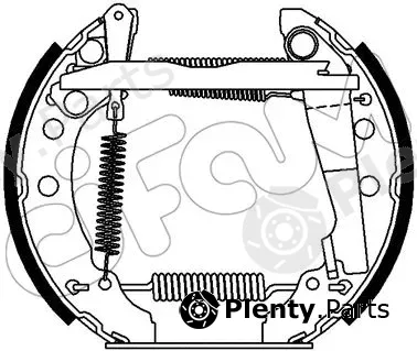 Cifam 151-367 — Brake Shoe Set Kit premounted