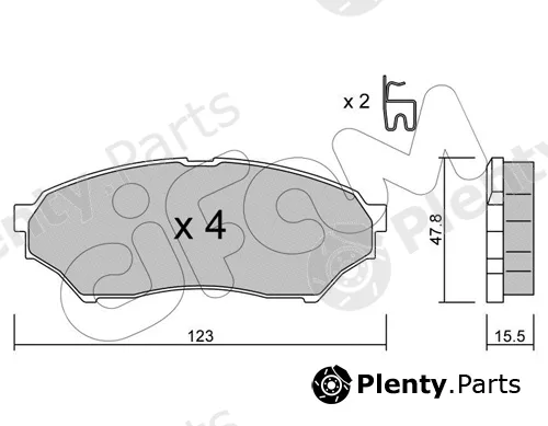 Cifam 822-397-0 — Brake Pad Set, disc brake