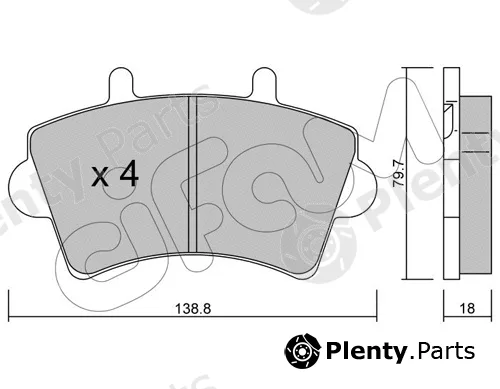 Cifam 822-545-0 — Brake Pad Set, disc brake