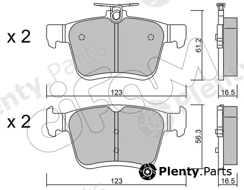 Cifam 822-951-0 — Brake Pad Set, disc brake