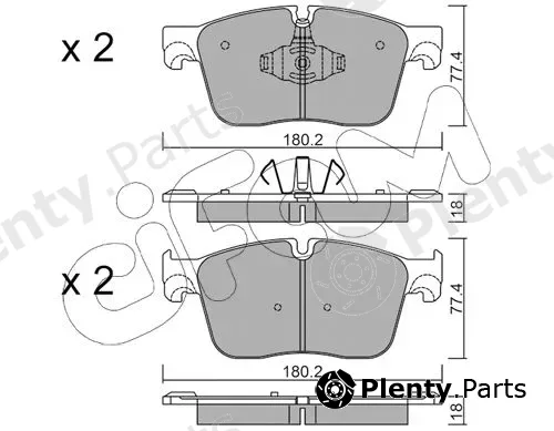 Cifam 822-1124-0 — Brake Pad Set, disc brake