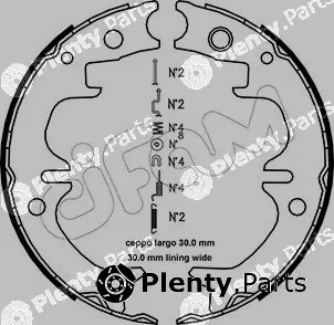 Cifam 153-442K — Brake Shoe Set, parking brake