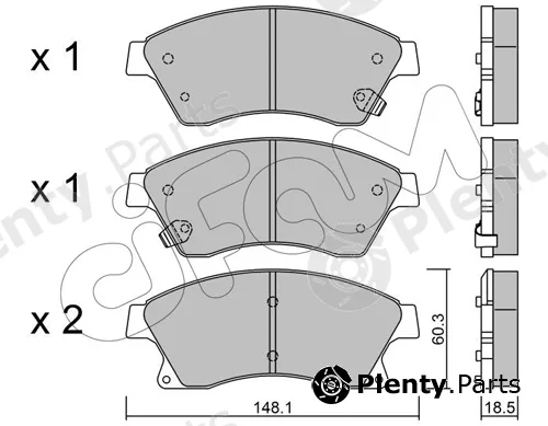 Cifam 822-838-0 — Brake Pad Set, disc brake