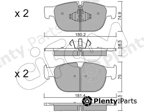 Cifam 822-1120-0 — Brake Pad Set, disc brake