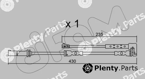 Cifam SU.311 — Warning Contact, brake pad wear