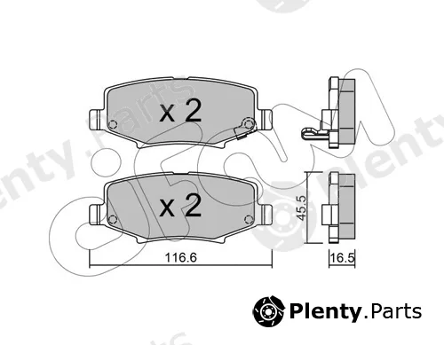 Cifam 822-863-0 — Brake Pad Set, disc brake