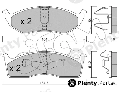 Cifam 822-356-1 — Brake Pad Set, disc brake