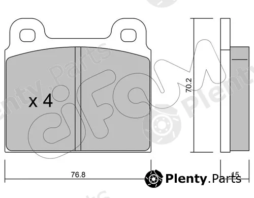 Cifam 822-078-1 — Brake Pad Set, disc brake