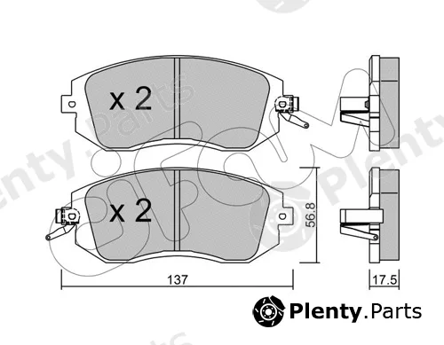 Cifam 822-500-1 — Brake Pad Set, disc brake