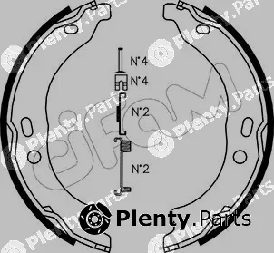 Cifam 153-095K — Brake Shoe Set, parking brake