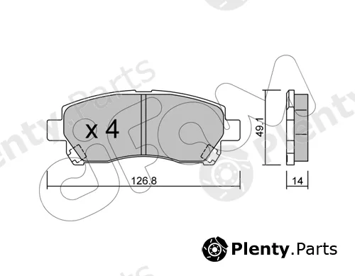 Cifam 822-929-0 — Brake Pad Set, disc brake