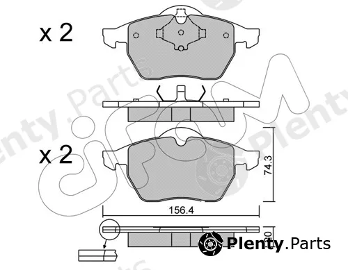 Cifam 822-181-2 — Brake Pad Set, disc brake