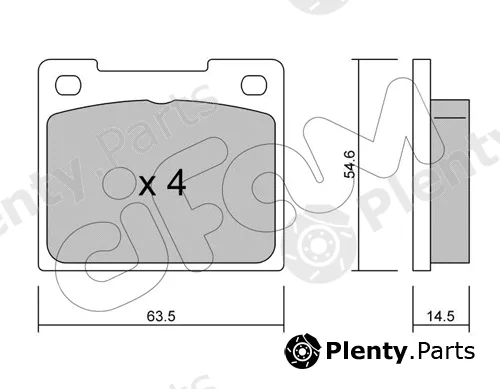 Cifam 822-020-0 — Brake Pad Set, disc brake