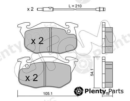 Cifam 822-037-0 — Brake Pad Set, disc brake