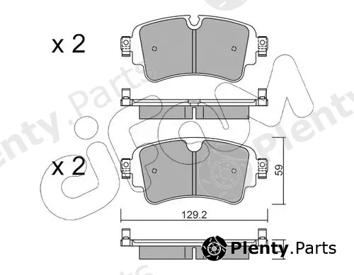 Cifam 822-1129-0 — Brake Pad Set, disc brake