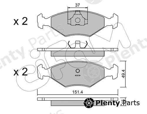 Cifam 822-057-5 — Brake Pad Set, disc brake