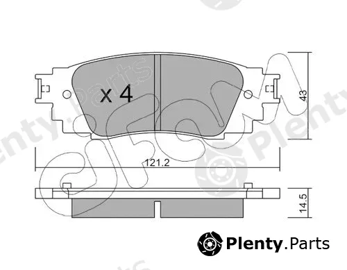 Cifam 822-1089-0 — Brake Pad Set, disc brake