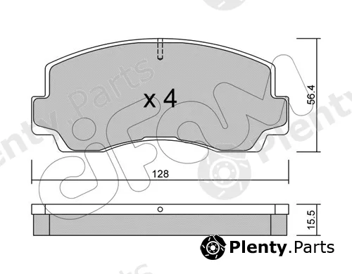 Cifam 822-243-0 — Brake Pad Set, disc brake