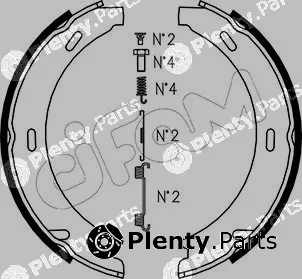 Cifam 153-233K — Brake Shoe Set, parking brake