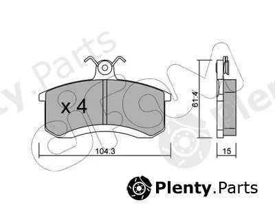 Cifam 822-930-0 — Brake Pad Set, disc brake