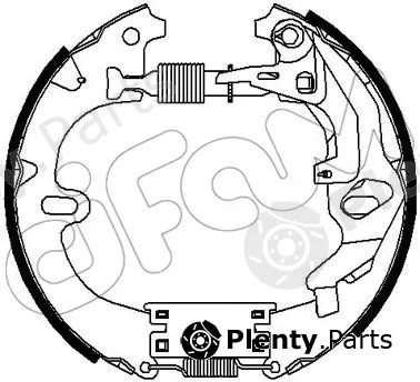 Cifam 151-288 — Brake Shoe Set Kit premounted