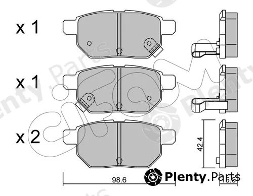 Cifam 822-746-0 — Brake Pad Set, disc brake
